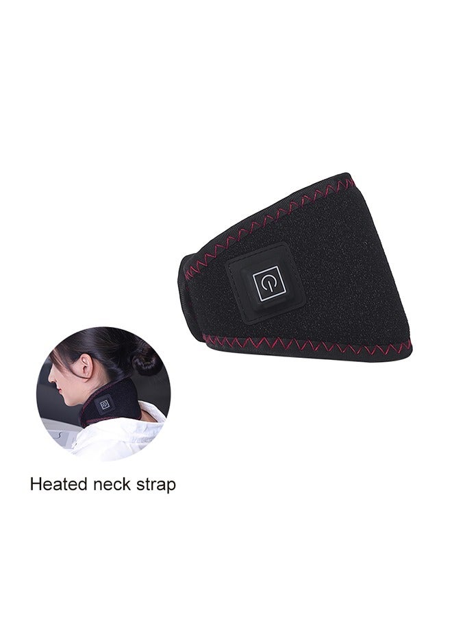 Heating Therapy Neck Massager for Joint Pressure Relief, Electric Neck Wrap with 3 Heat Levels, Type-C Rechargeable, One-Button Operation for All Ages