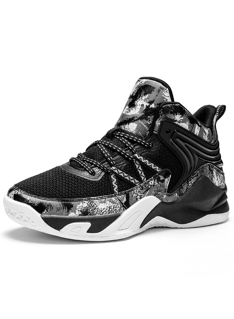 Anti-slip shock-absorbing basketball sneakers