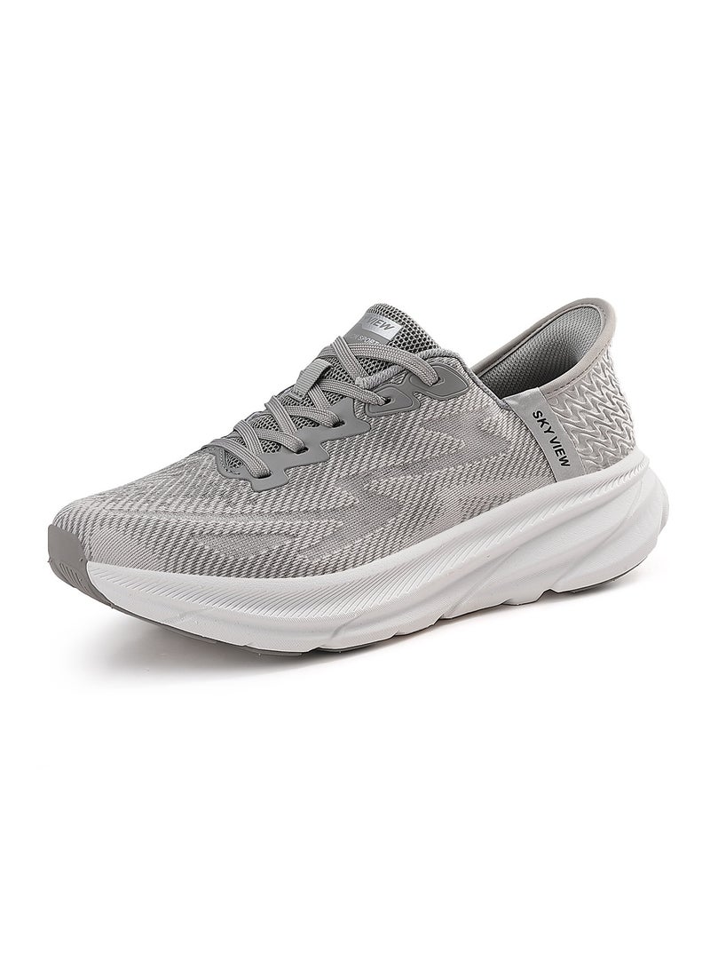 SKY VIEW Sports  Shoes For Men And Women Hands Free Slip-ins Running Shoes Non Slip Walking Tennis Shoes Unisex Cushioned Breathable Athletic Fashion Sneakers