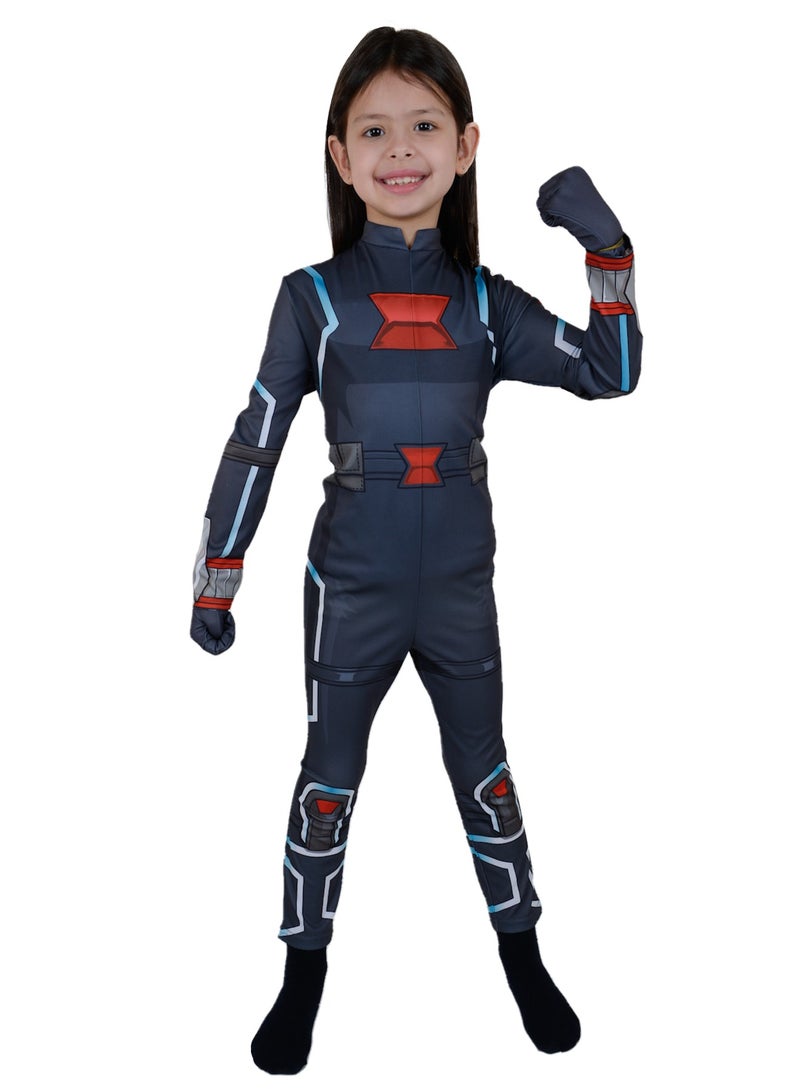 Marvel Black Widow Classic Costume, Girl Superhero Child Costume, Cosplay Dress Up