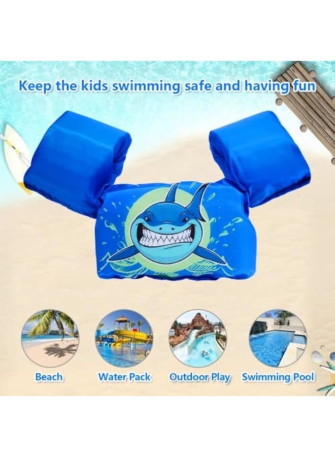 Kids Swim Life Jacket Vest for Swimming Pool, Swim Aid Floats, Toddler Swim Vest with Storage Bag,Suitable for 30-50 lbs Infant/Baby/Toddler,Children/Sea/Beach