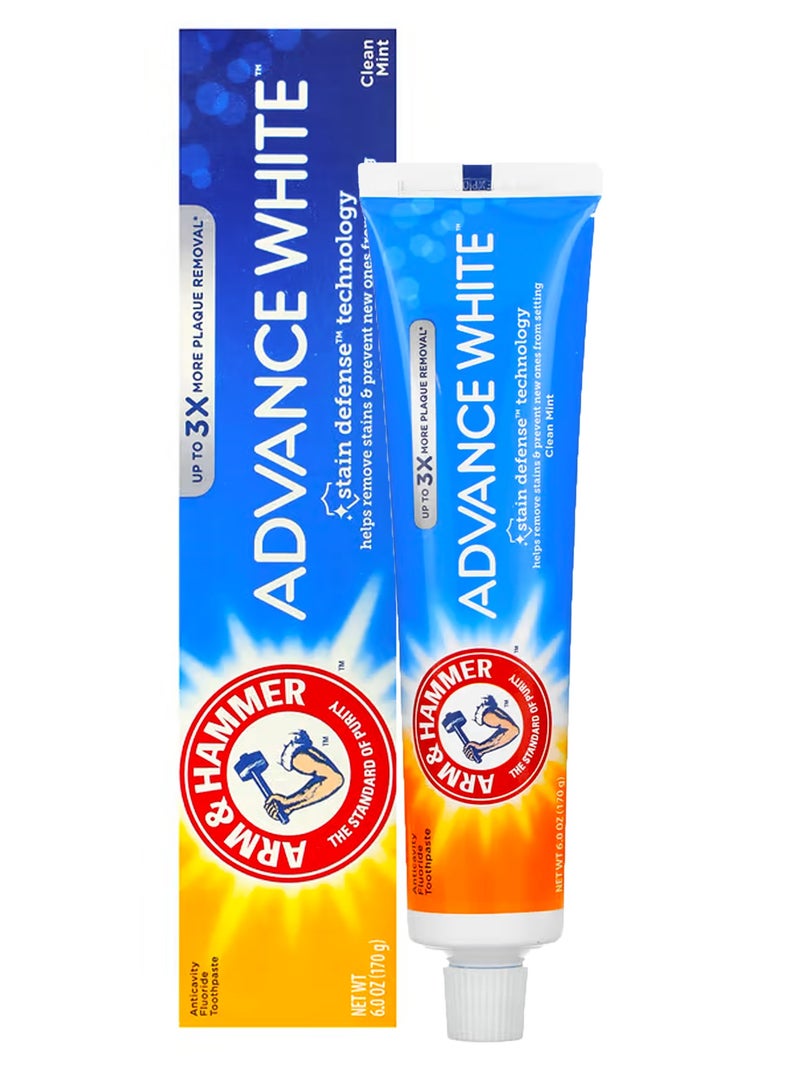 AdvanceWhite, Anticavity Fluoride Toothpaste, Clean Mint, 6 oz (170 g)