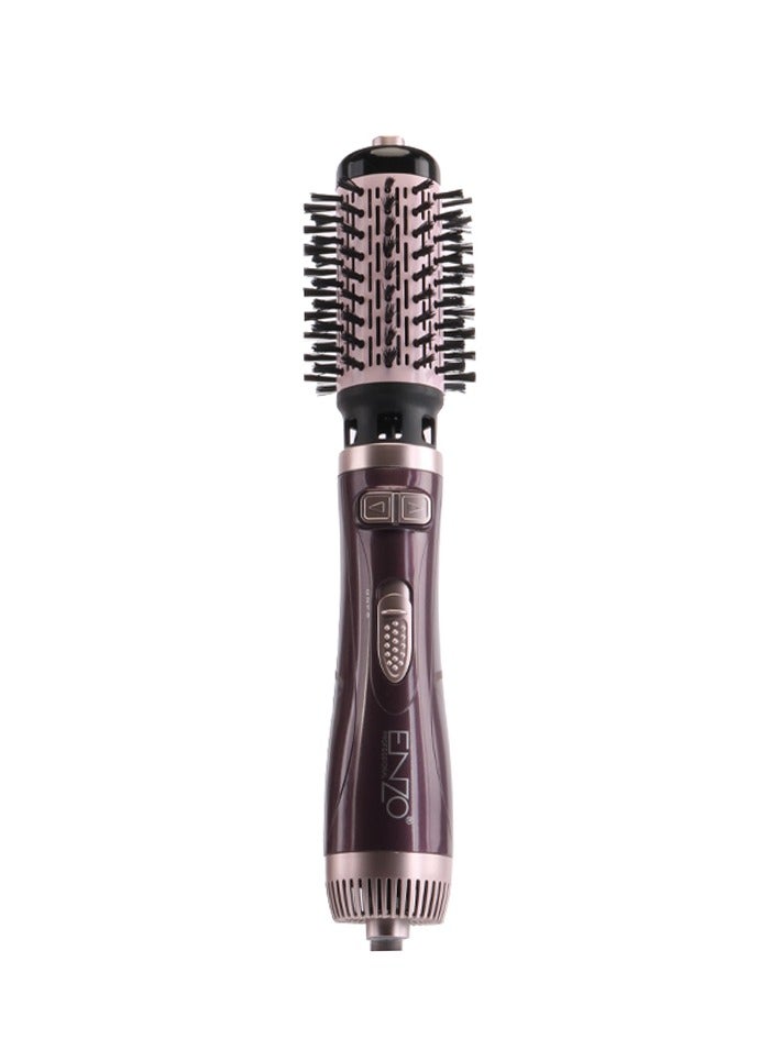 ENZO New 2 In 1 Hair Dryer Hot Air Spin Brush Styling Interchangeable Brush Heads Ionic Hair Curler Comb -1000W