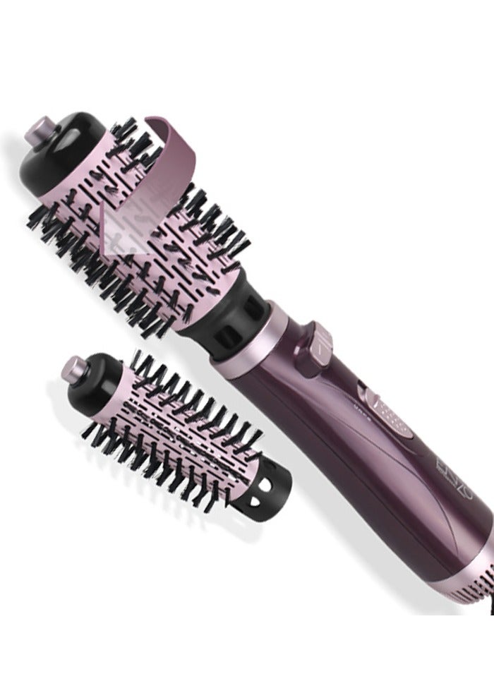 ENZO New 2 In 1 Hair Dryer Hot Air Spin Brush Styling Interchangeable Brush Heads Ionic Hair Curler Comb -1000W