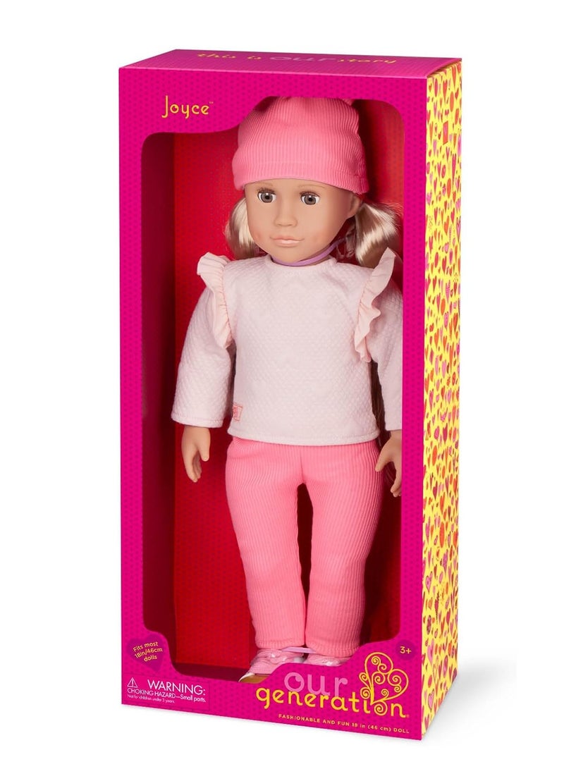 Our Generation - Joyce Doll With Sweatsuit And Beanie Hat