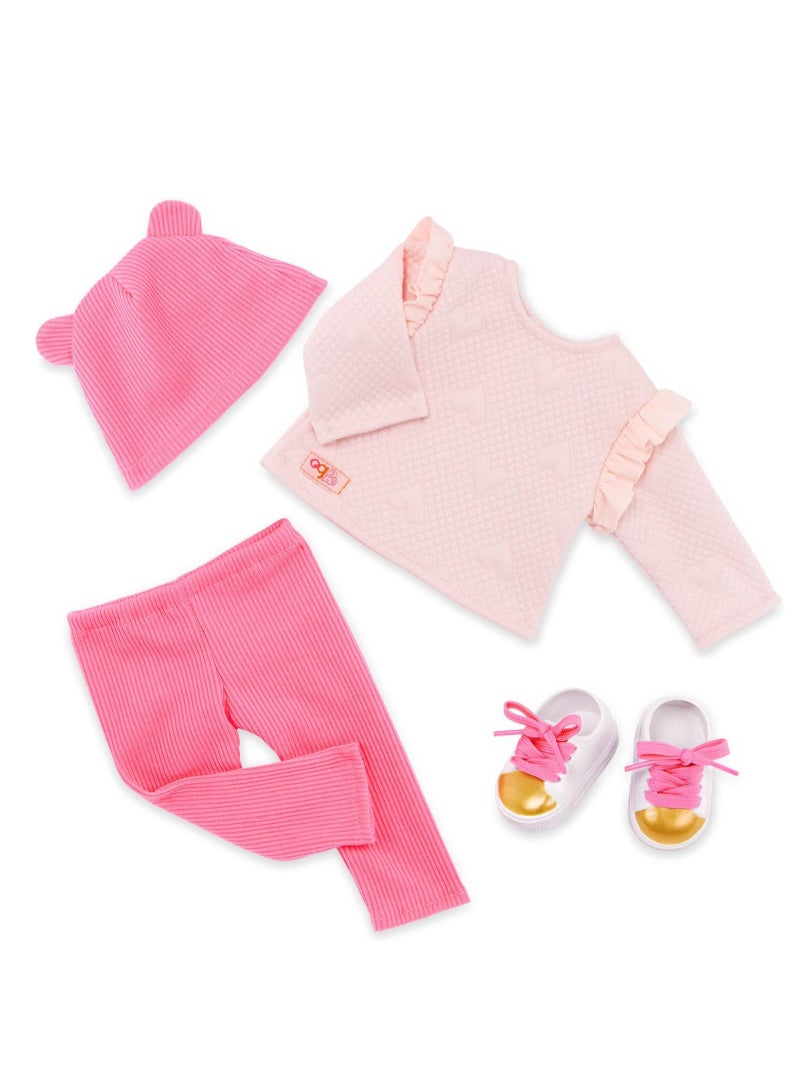 Our Generation - Joyce Doll With Sweatsuit And Beanie Hat