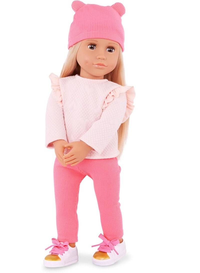 Our Generation - Joyce Doll With Sweatsuit And Beanie Hat