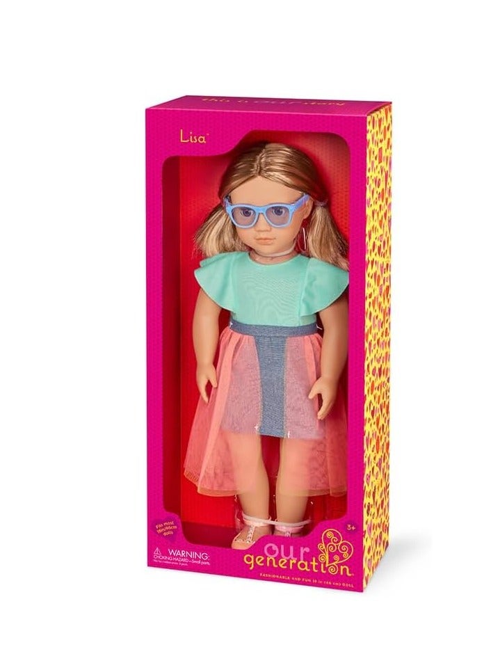Our Generation - Lisa Doll With Denim And Tulle Skirt Outfit