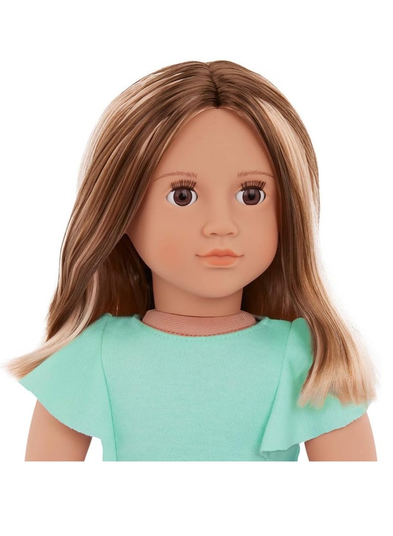 Our Generation - Lisa Doll With Denim And Tulle Skirt Outfit