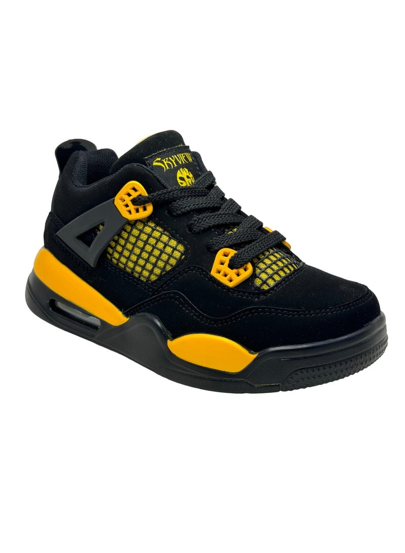Sky View Kid Shoes Boys Girls Sneakers Lace Up Skate Shoes Durable Walking Casual Shoes