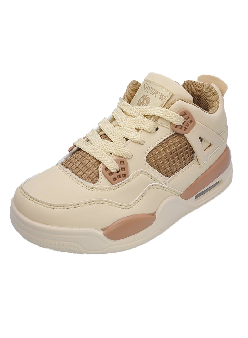Sky View Kid Shoes Boys Girls Sneakers Lace Up Skate Shoes Durable Walking Casual Shoes