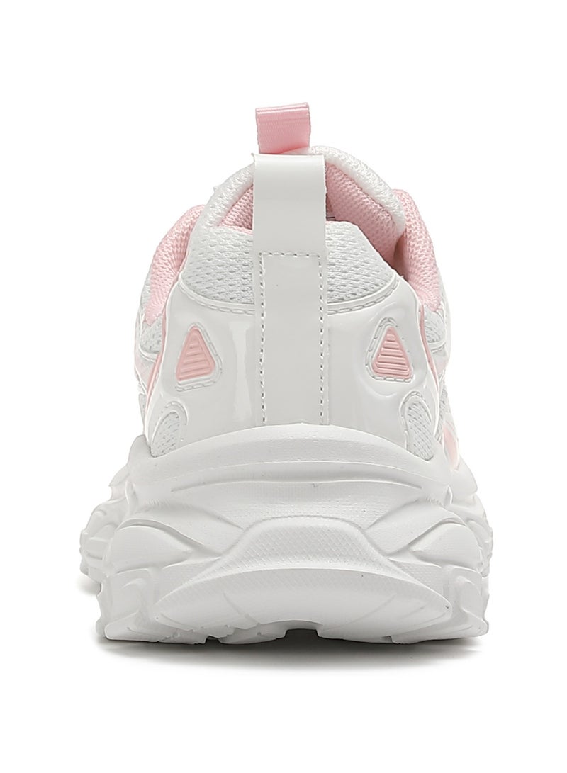 Sky View Boys Girls Shoes Kids Sneakers Tennis Running Shoes Lace-up Unisex Lightweight Breathable Walking Shoes High Quality Glossy Material Fashin Sports Shoes For Children's