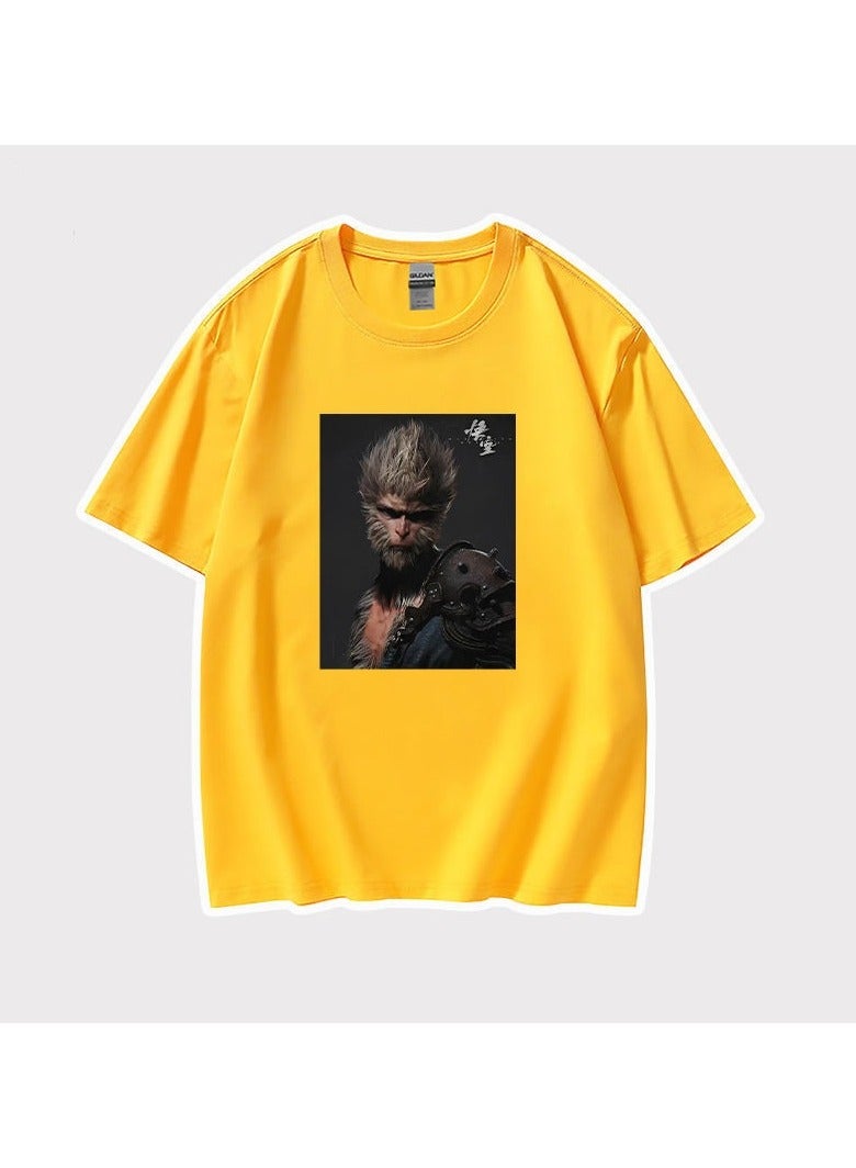 Black Myth Wukong Game Quick Drying Short Sleeved T-shirt for Men And Women