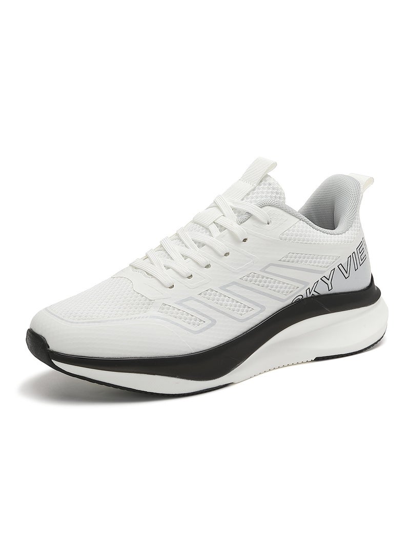Athlesiure Men's Lace Up Walking Shoes Running Comfortable Tennis Breathable Non Slip Athletic Sports Shoes Gym Workout Cross Training Sneakers With Non-Slip Backing