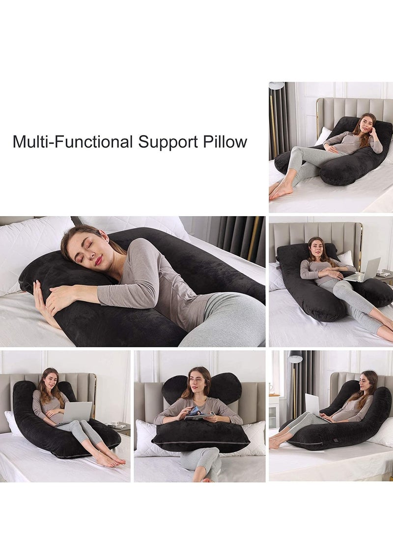 Pregnancy Pillow U-Shape Full Body Maternity Pillow velvet pillow for women's