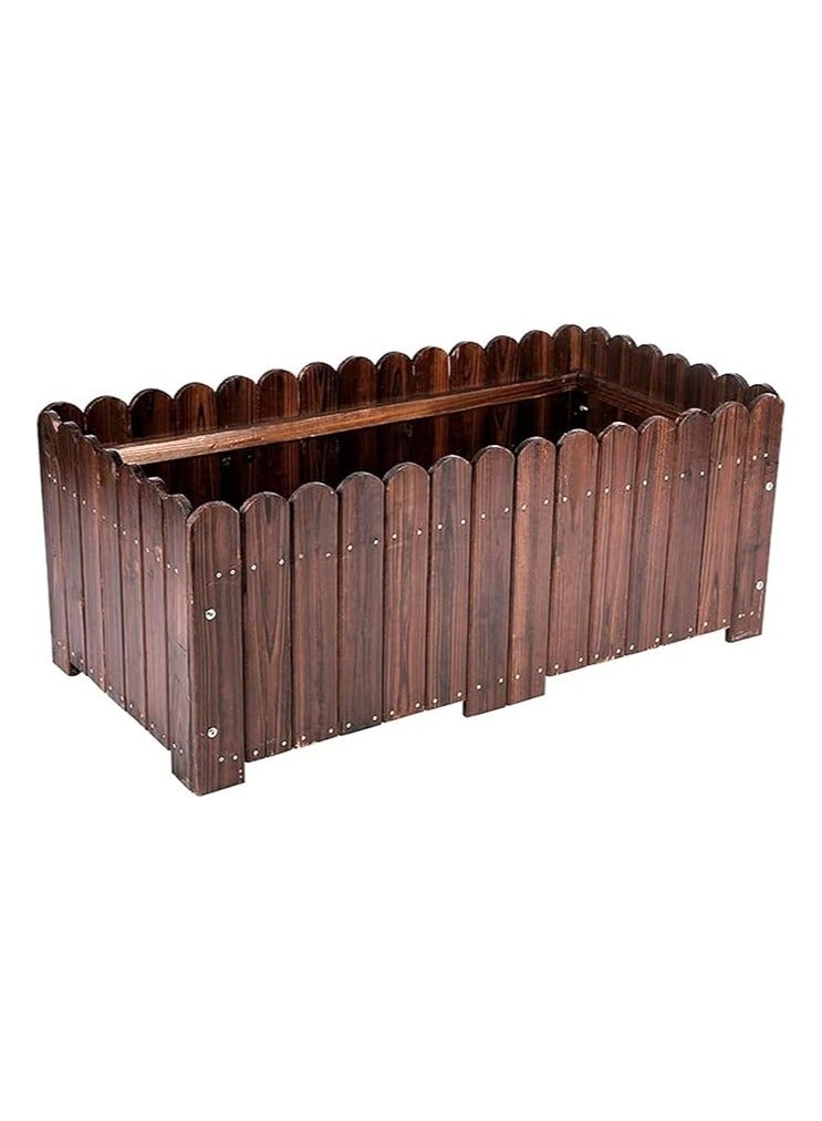 Wooden Flower Pot Garden Decoration Flower Pot Planting Box Wooden Planter Box Raised Garden Bed Vintage Wooden Flower Pot For Indoor & Outdoor Gardening