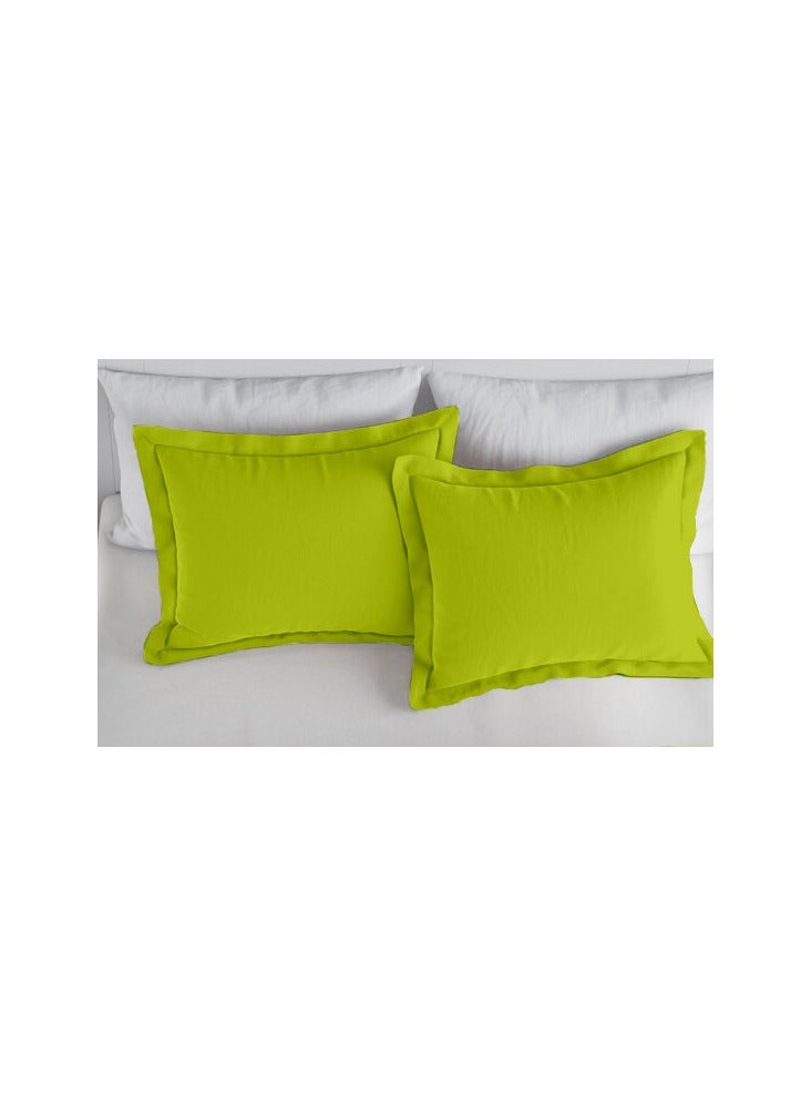 King Size Green Soft Wrinkle Free Microfiber Bed Sheet Set with Pillow Covers