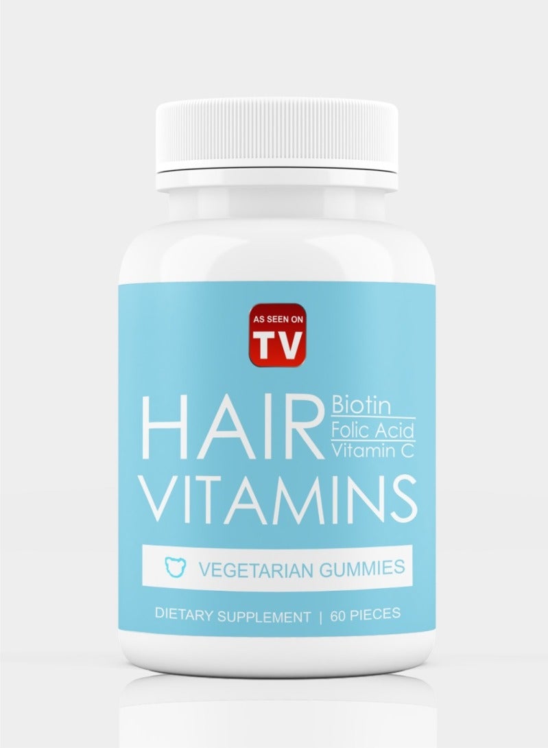 As Seen on Tv Hair Vitamins 60 Gummies