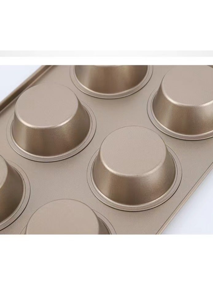 Premium Non-Stick Cupcake Pan, 12-Cup Muffin Tin, Steel Baking Supplies