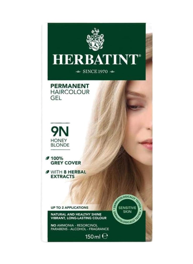 Permanent Herbal Hair Color Gel 9N Honey Blonde 150ml