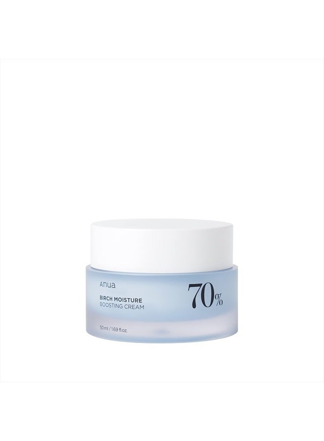 Birch 70 Moisture Boosting Cream 50 ml Facial Cream With Hyaluronic Acid And Panthenol Fragrance Free 1.69 Fl Oz (Pack of 1)ml