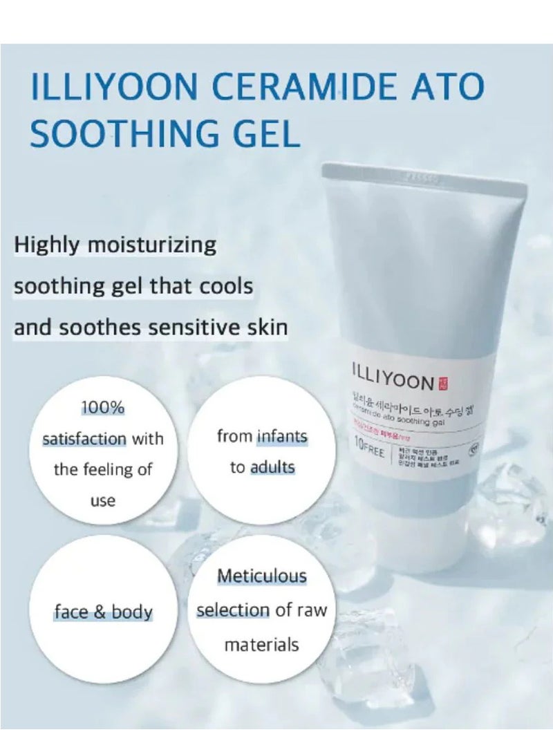 ILLIYOON Ceramide Ato Soothing Gel 175ml, High Moisturizing Cooling Gel