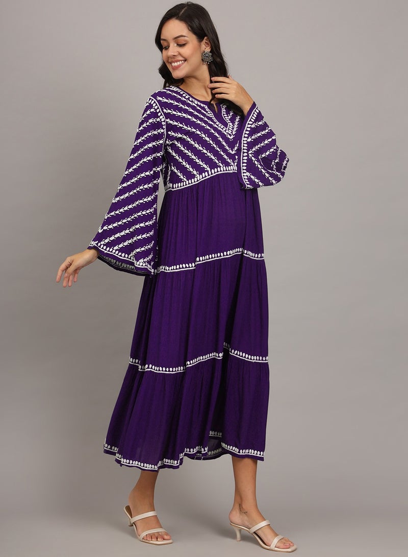 Hand Embroidered Chikankari Modal Jalabiya-AL4015