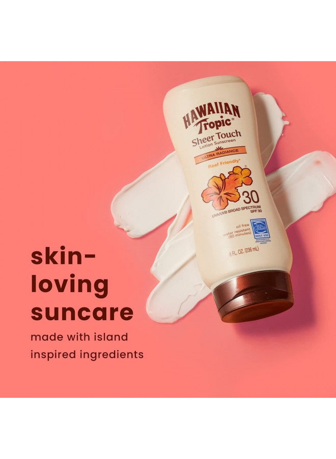 Hawaiian Tropic Sheer Touch Lotion Sunscreen, Ultra Radiance SPF 15, 8 oz (Pack of 2)