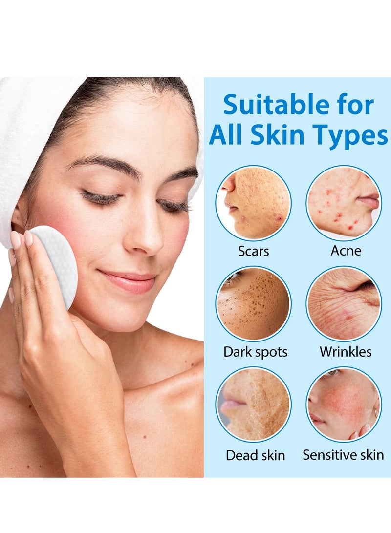 40Pcs Glycolic Acid Pads Smooth And Radiant Skin Glycolic Pads Reduce Scars Fine Lines Dark Spots Acne Dead Skin & Blackheads with Glycolic Acid Salicylic Acid & Hyaluronic Acid