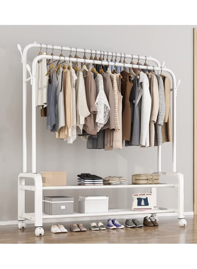 Stainless Steel Drying Rack Standing Clothes Hanger Dry Cloth Stand Garment Racks