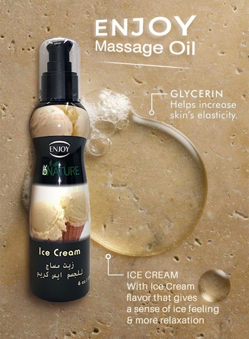 Enjoy Ice cream Massage Oil 175ml