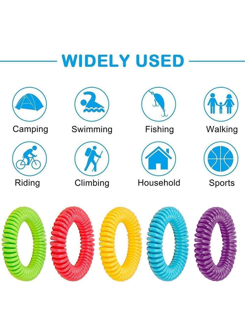 TALITARE Anti Mosquito Repellent Bracelets - 5 Pieces, Waterproof & Adjustable for All Ages, Perfect for Outdoor Activities