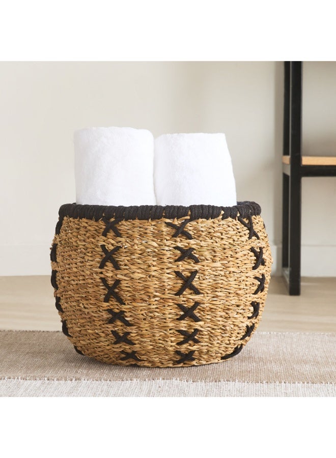 Naturaloom Stitch Multiutility Storage Basket 37 X 30 Cm