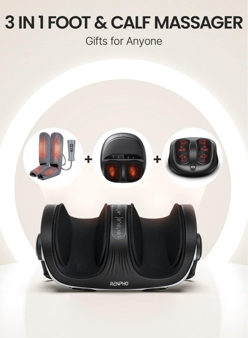 Renpho Shiatsu Foot and Calf Massager with Heat and Remote