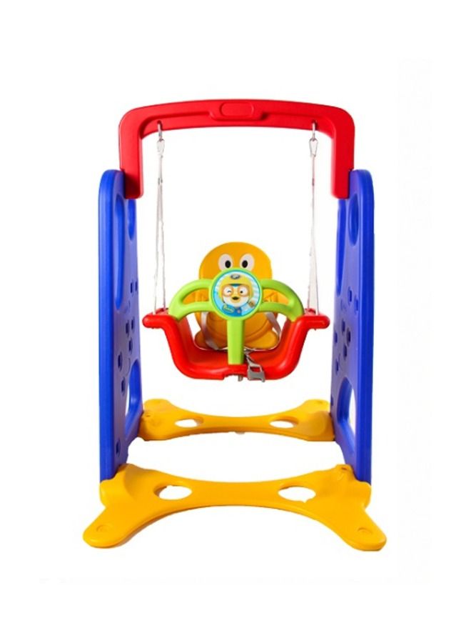 Indoor Household Plastic Cartoon Swing Playset For Baby