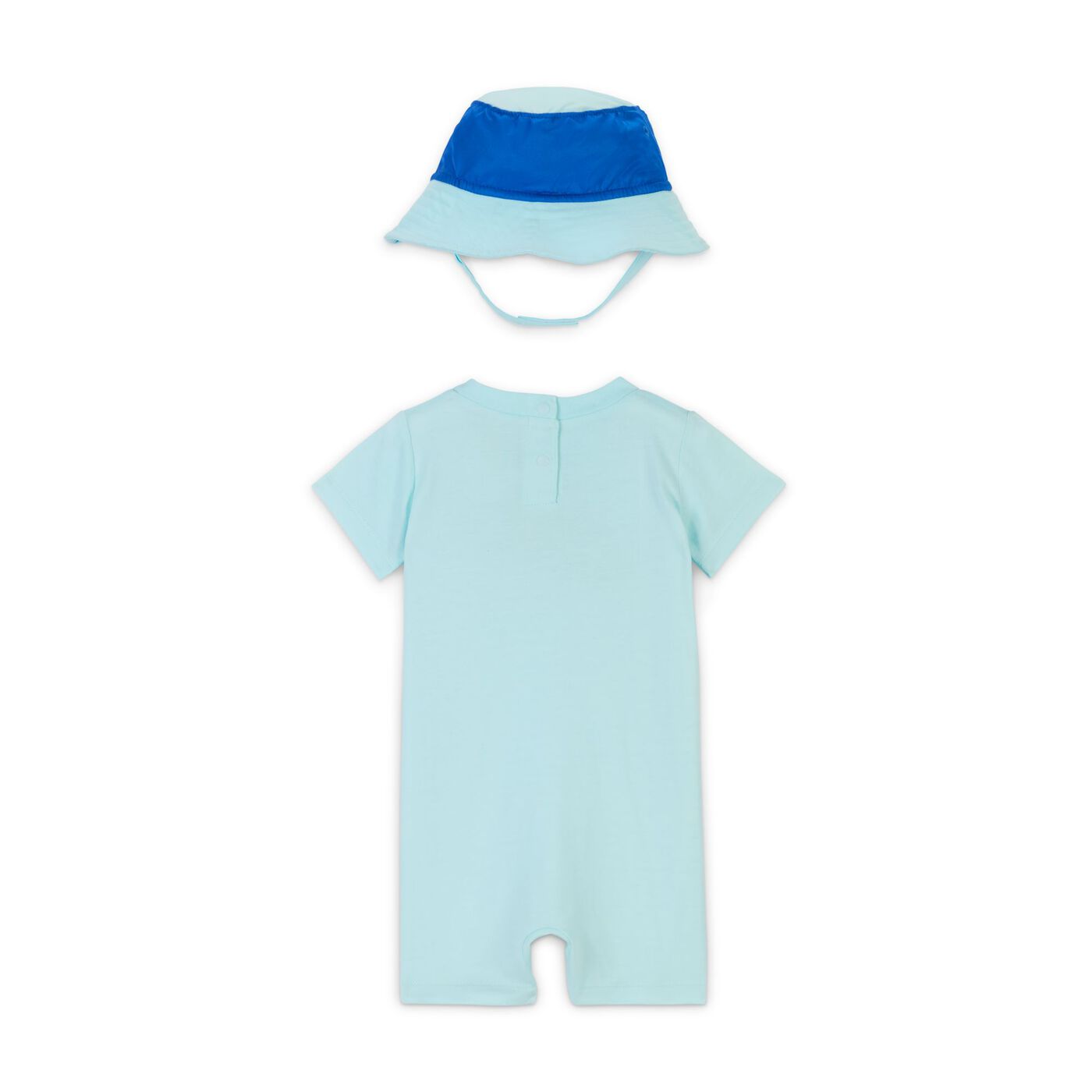 Kids' Sportswear PE Romper and Bucket Hat Set