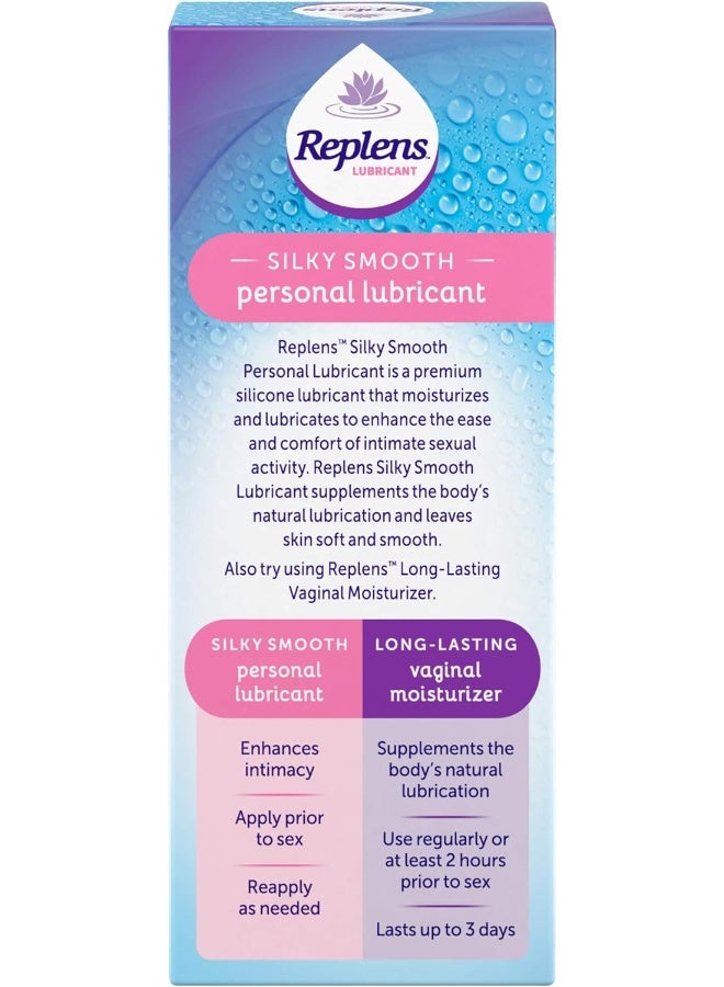 Replens Silky Smooth Personal Lubricant 2.7 fl oz bottle