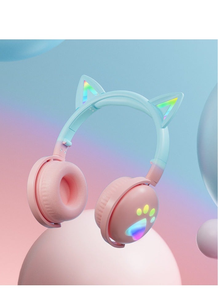 KE-28 Headphone Cute Computer Gaming Over Ear Wireless Headphones Bluetooth Headset