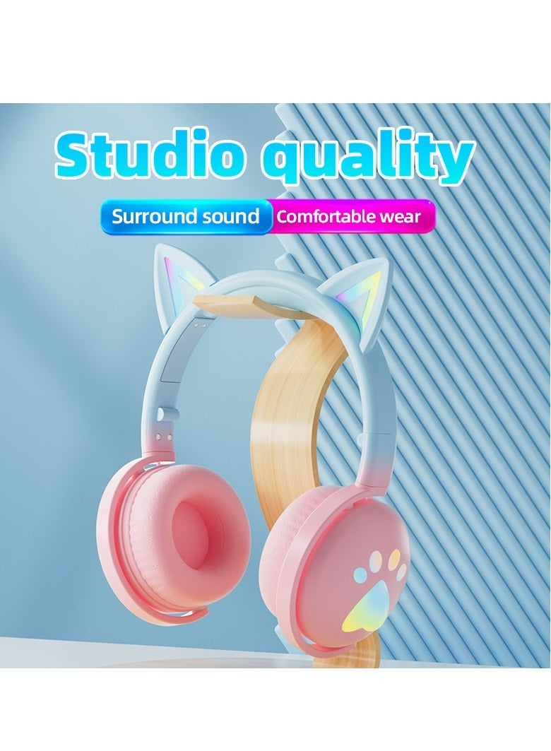 KE-28 Headphone Cute Computer Gaming Over Ear Wireless Headphones Bluetooth Headset