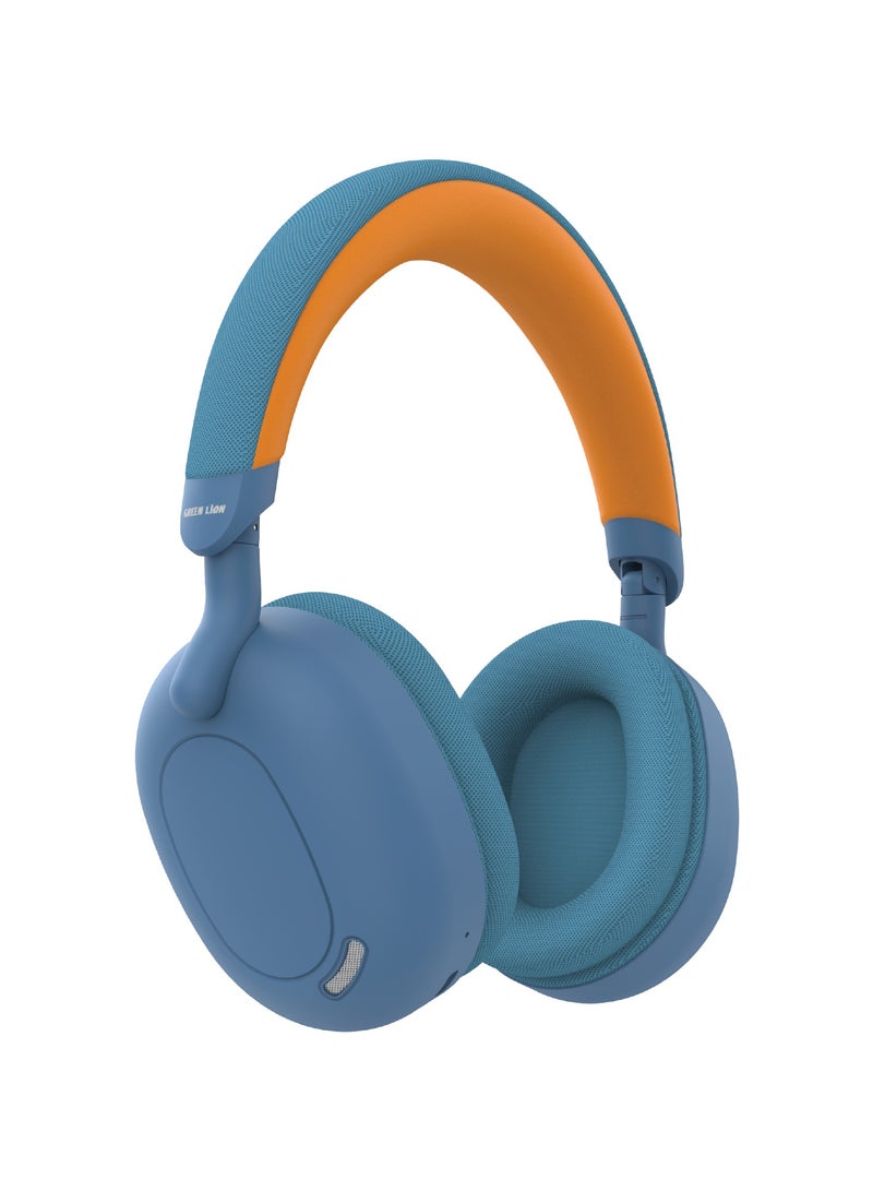 Sunstone Headphone / Long Hours Playing Time / Long-Range Working Distance / AUX Support / Microphone / V5.3 Bluetooth Version / 40mm Driver - Blue