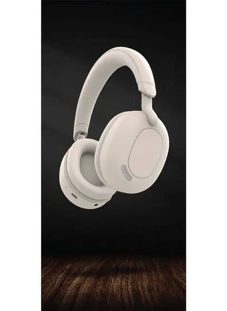 Sunstone Headphone / Long Hours Playing Time / Long-Range Working Distance / AUX Support / Microphone / V5.3 Bluetooth Version / 40mm Driver - Beige