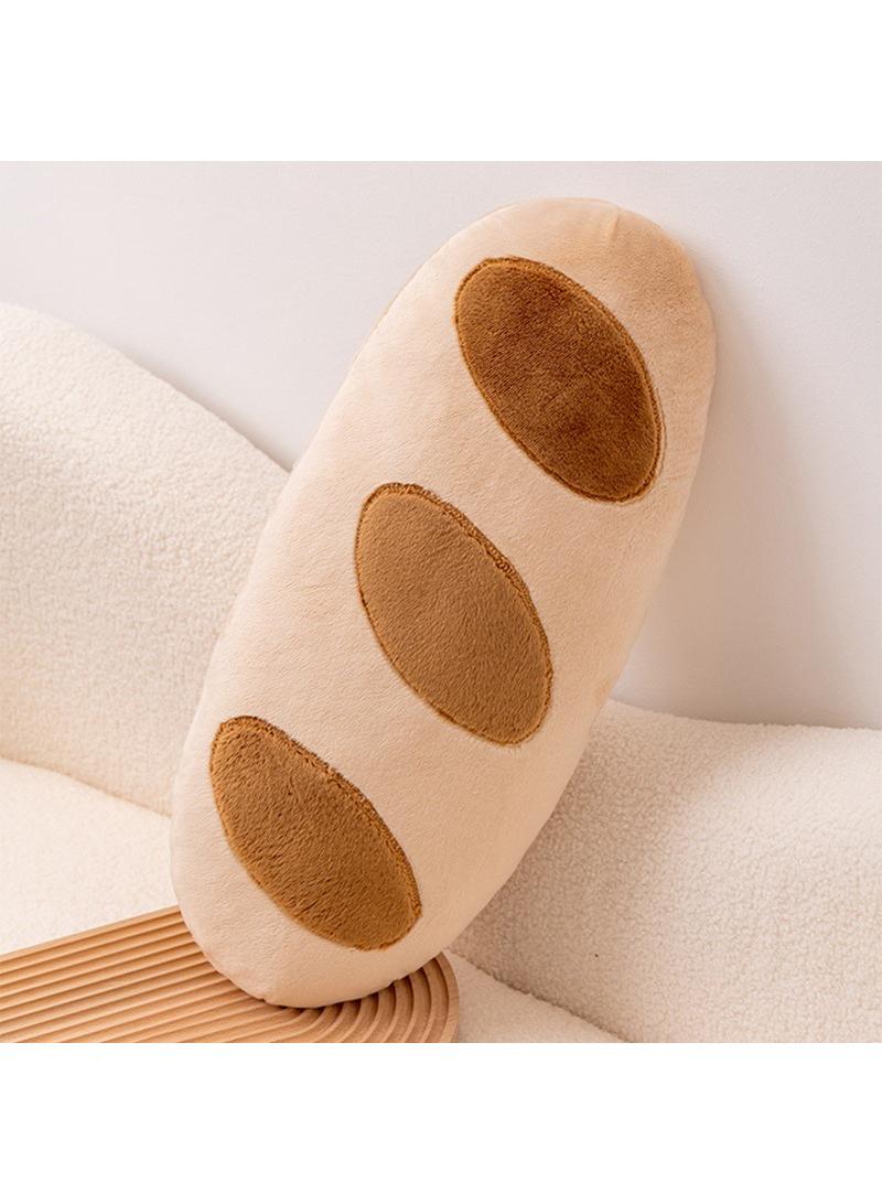 Creative Bread Plush Toys，Bread Shaped Throw Pillows, 38cm Soft Home Decorative Pillow Plush Cushion For Bed Couch Living Sofa Room Decor Accent Throw Pillow Perfect Stuffed Plush Toy Gife For Children And Adult