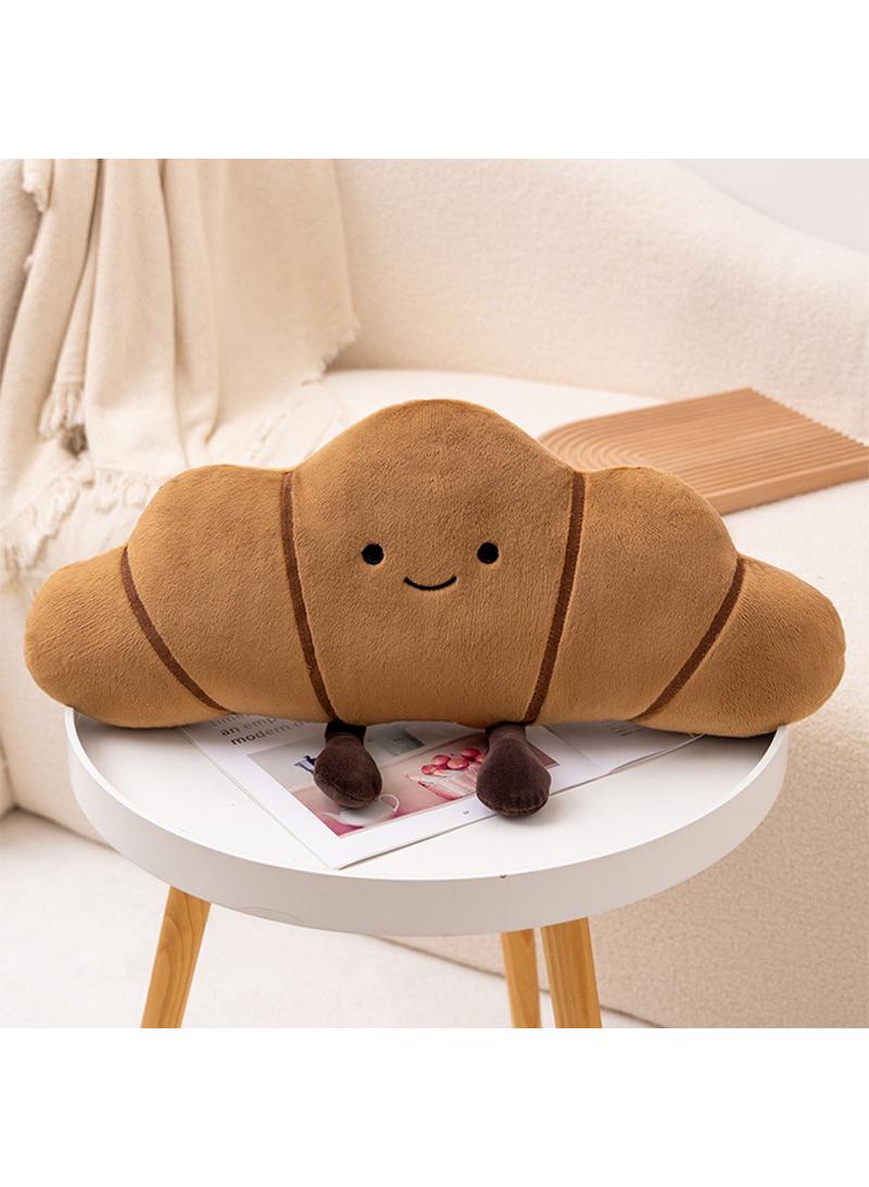 Creative Bread Plush Toys，Bread Shaped Throw Pillows, 55cm Soft Home Decorative Pillow Plush Cushion For Bed Couch Living Sofa Room Decor Accent Throw Pillow Perfect Stuffed Plush Toy Gife For Children And Adult