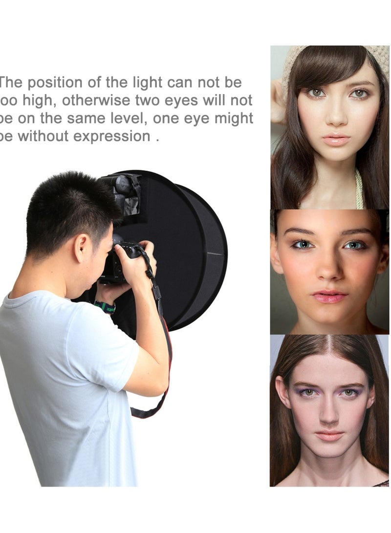 PULUZ 45cm Round Style Macro and Portrait Softbox SpeedLite Flash Light Foldable Diffuser