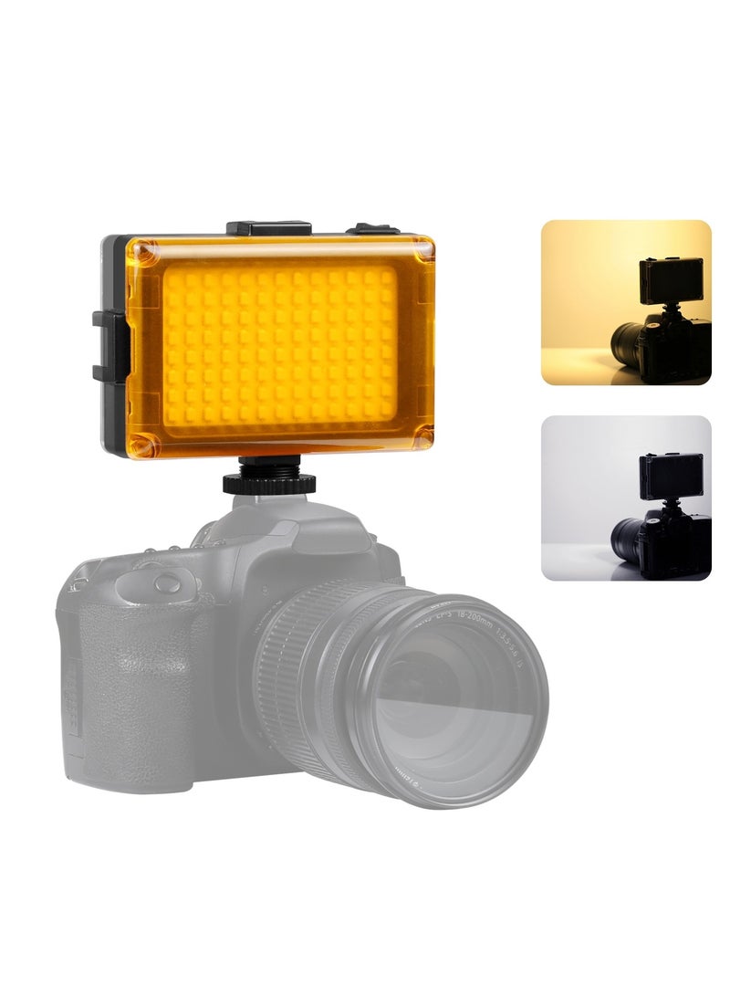 PULUZ Pocket 104 LED 1800LM Professional Vlogging Photography Video & Photo Studio Light with White and Orange Magnet Filters Light Panel for Canon, Nikon, DSLR Cameras