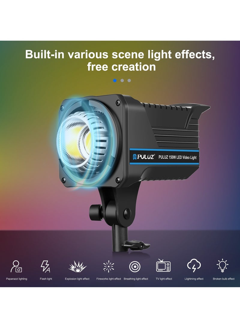 PULUZ 150W LED photography constant light dual color temperature 3200K-5600K with remote control