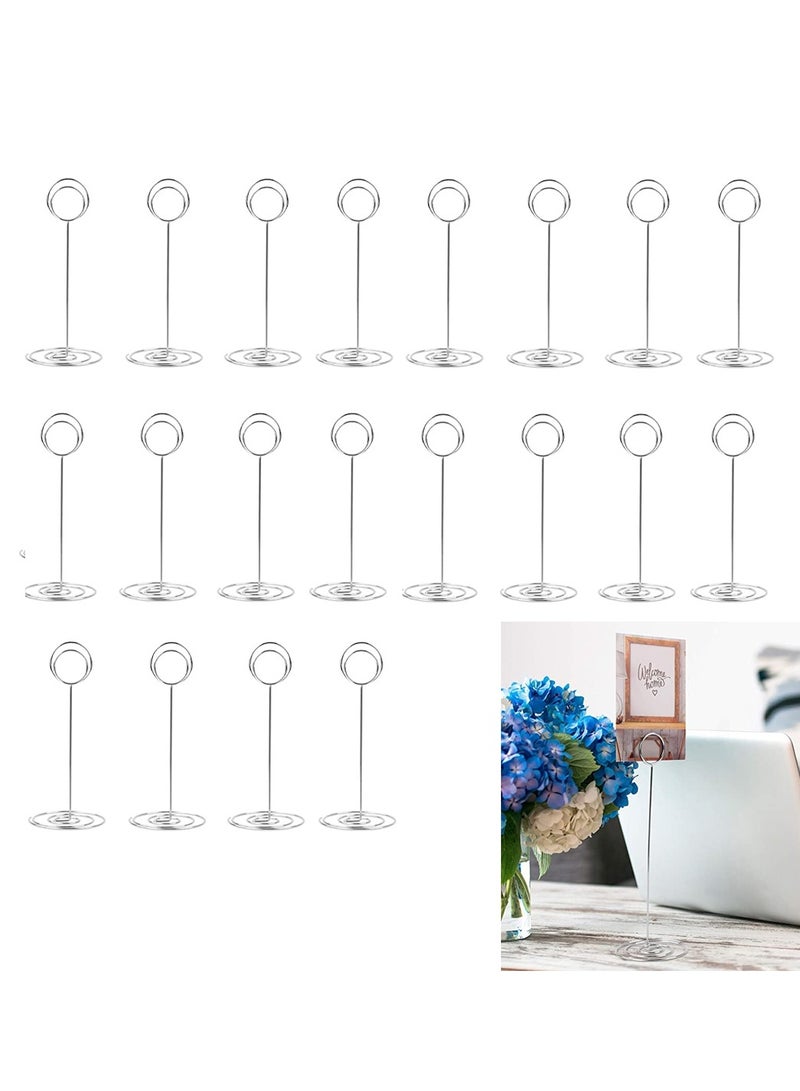 20 Pack Table Number Holders - Elegant Place Card Holders for Weddings, Birthdays, Baby Showers & Parties - Perfect Photo Picture Stand