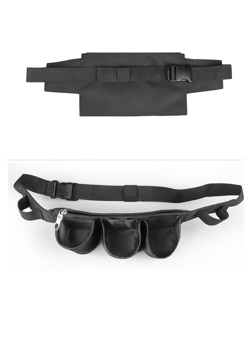 Waist Tools Bag Adjustable Tool Pouch With Tightness Zipper Seal Buckle Design For Holding Various Cleaning Or Gardening Tools Waterproof Oxford Cloth Cleaner's Waist Bag