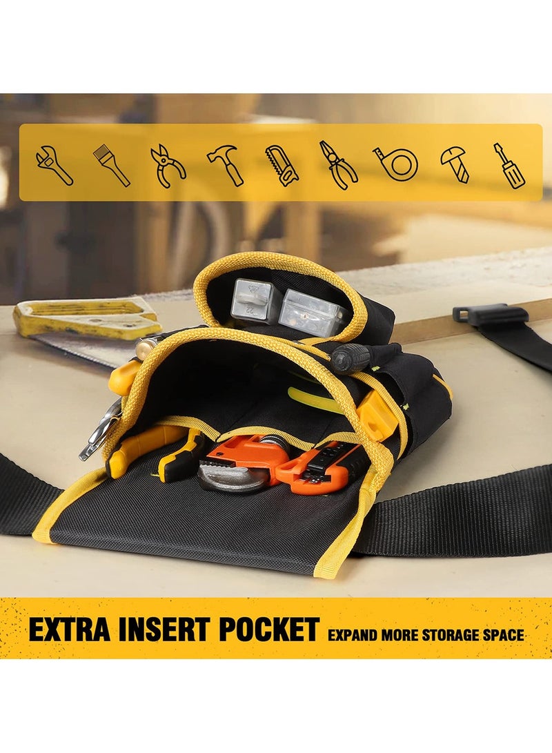 Tool Pouch UUP Tool Belt With Hammer Holder 26 Pockets Tool Organizer For Electrician Carpenter Construction