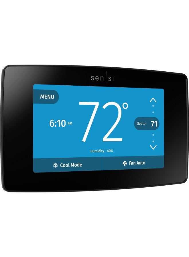 Sensi Touch Wi-Fi Smart Thermostat With Touchscreen Color Display Works With Alexa Energy Star Certified C-Wire Required St75